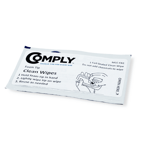 Comply™ Foam Dry Cleaning Wipe For Foam Ear Tips - Comply Foam