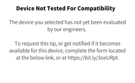 Device Not Tested