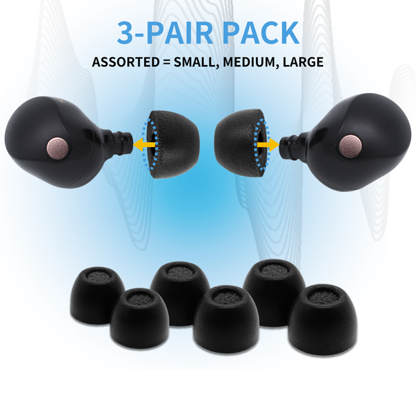 Comply Foam NEW TrueGrip‚Ñ¢ Premium Ear Tips for Sony True Wireless Earbuds